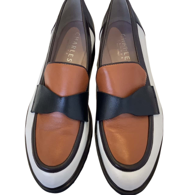  Charles Cooper Womens Size 40 Sessler Leather Loafers Brown / Black 