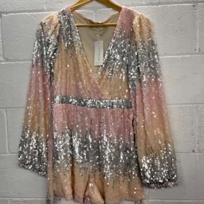 Minx and moss sequin play suit size 14