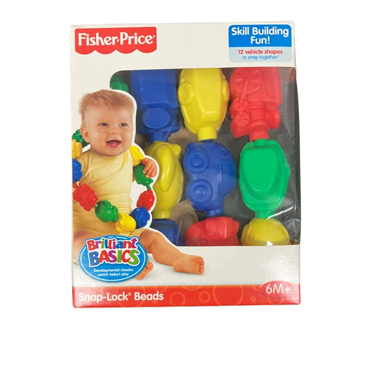 Vintage 2006 Fisher Price Brilliant Basics Snap Lock Beads