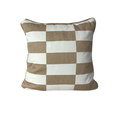 MUSE by Pillow Talk Corsica Check Reversible Square Cushion (new)