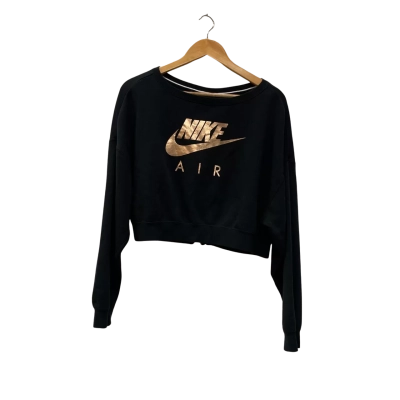 Nike Womens  Size 12 Cropped Jumper Black  