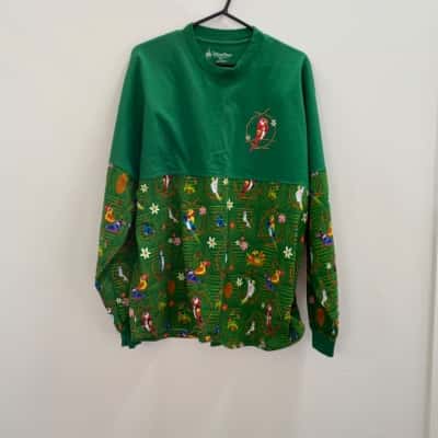 Disney Parks Unisex  Size XL Jumper Green / Multicoloured 