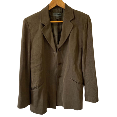 Country Road Womens Size 12 Blazer Olive 