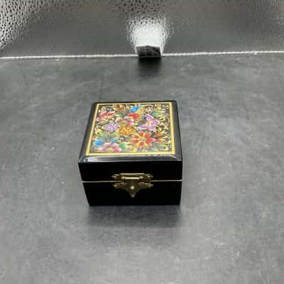 Mexico Hand Painted Wooden Box