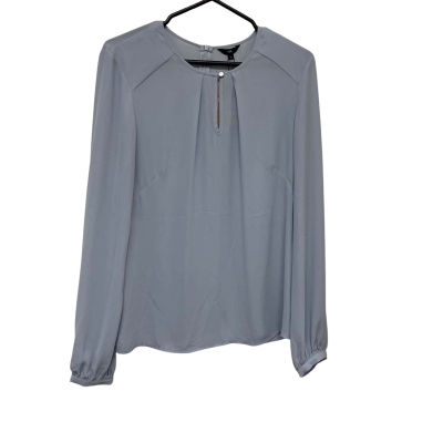 CUE POWDER BLUE BLOUSE. SIZE 12