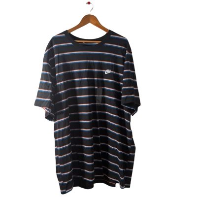 Nike Mens  Size XXXXL Short Sleeve T-shirt Navy Blue / Orange 