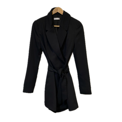 Kookai Womens Long Jacket/  Dress Size 34 Black  