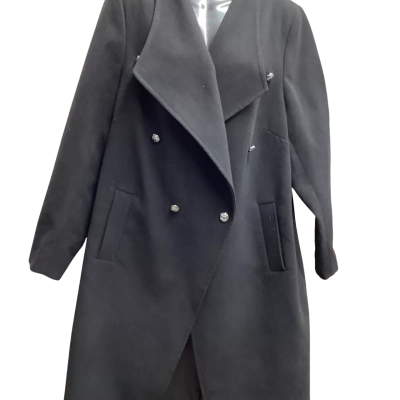 City Chic Womens  Size M Duffle Coat Black  