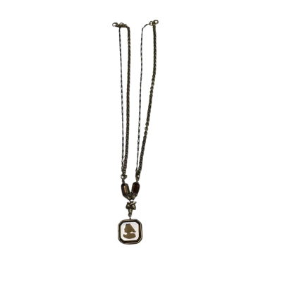 Extasia Intaglio Glass Cameo Pendant Necklace