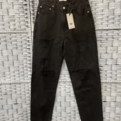 Ziggy Denim Womens  Size 26 Distressed Jeans Black  