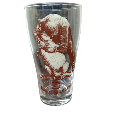 Vintage Hungry Jacks Sing-a-Long Glass 'Click go the shears'