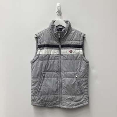 Champion Puffer Vest Grey Size M