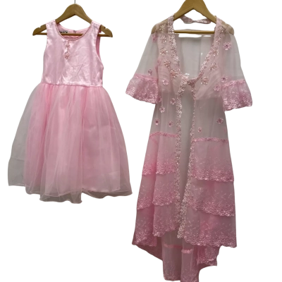 Misu Kids Princess Dress With Jacket Size 10 Pink  
