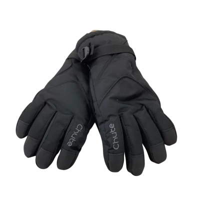 Chute Mens  Size L Winter Gloves Black  RRP $39.99.       Hth1