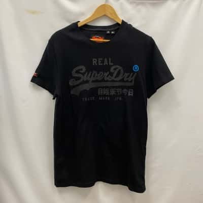 Superdry Mens Tee Size XL Black  