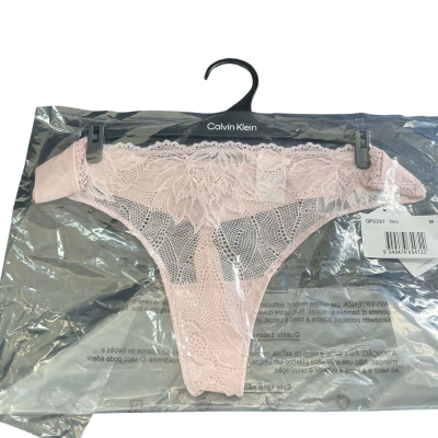 Calvin Klein Womens lace thong Size M Underwear Pink  BNWT