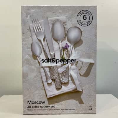 salt&pepper 30 piece cutlery set