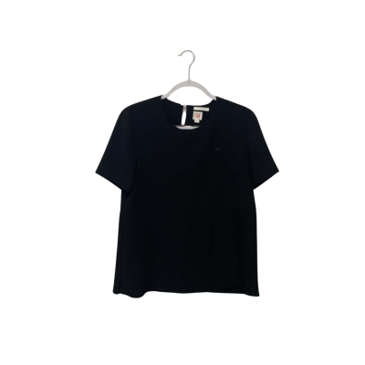 Lacoste Womens  Size S Short Sleeve Shirt Black  