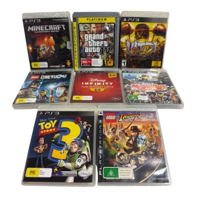 8 x PlayStation 3 (PS3) Miscellaneous Video Games
