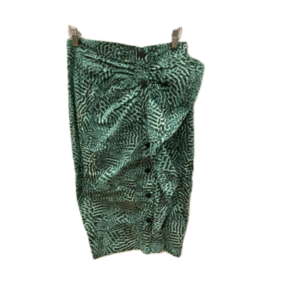 Maxmara Womens skirt Size 10 Green / White 