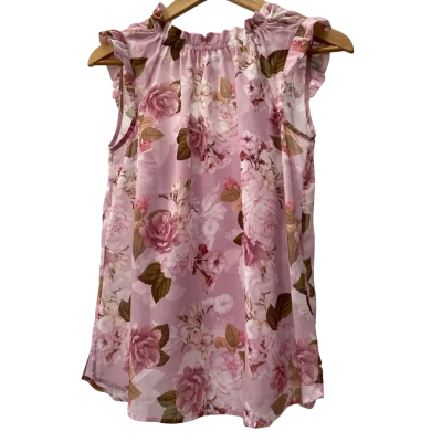 Portmans - Pink Floral Blouse Size 6