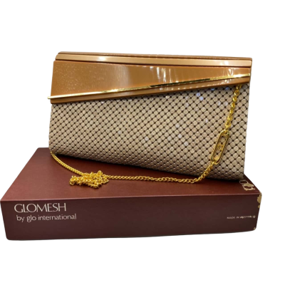 Glomesh Womens Evening Bag / Handbag Beige / Brown / Nude 