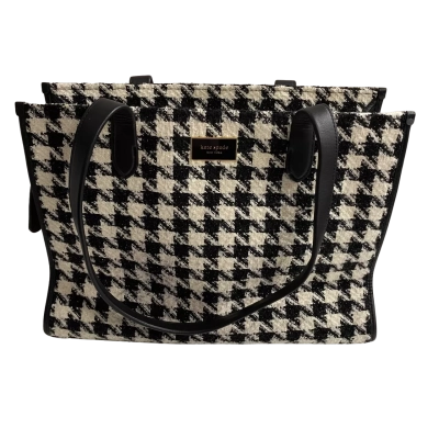 Kate Spade Womens Houndstooth Tweed Makert Tote