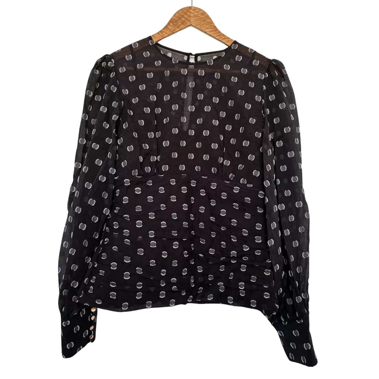 Keepsake the Label Size 12 Black/ Polka Dot Top