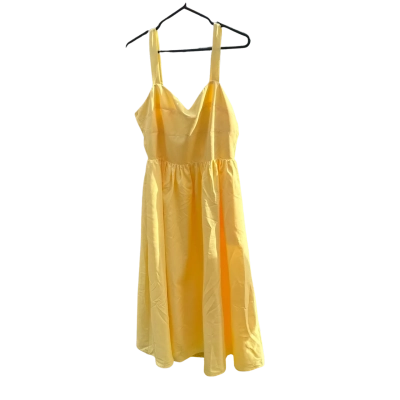 Dotti Womens  Size 14 Banana Yellow Dress 