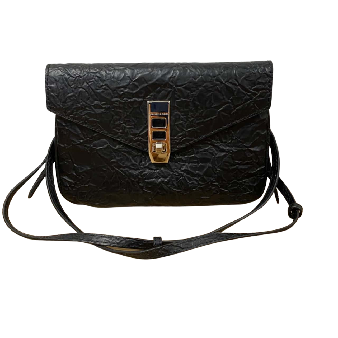 Charles And Keith Womens Cross Body Bag Black (s)