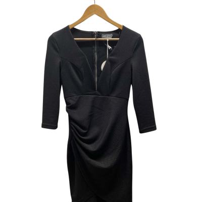 Indikah Womens Size 10 Black Dress
