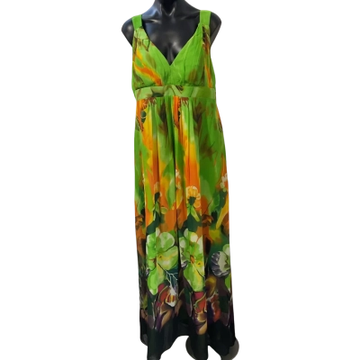  Ever pretty  Size 16 Casual Dress Green / Multicoloured 