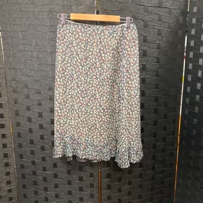  Womens  Size 38 Dries Van Noten Skirt  Blue / Green / Navy Blue / Red 
