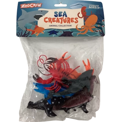 ZOOCREW Sea Creatures Animal Collection (6 Pieces)