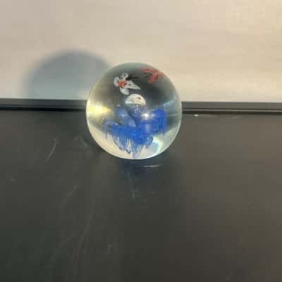 Blown glass paper weight 