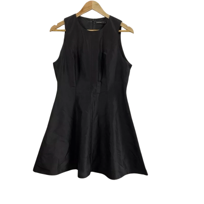  Womens Yeojin Bae Size 3 Sleeveless Panelled Fit And Flare Mini Dress Black