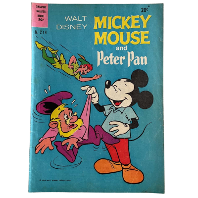 Walt Disney Mickey Mouse and Peter Pan Vintage Full Colour Comic Book