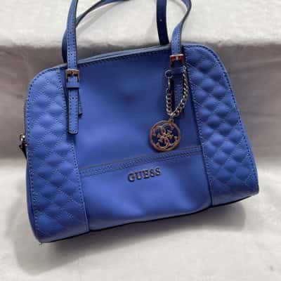 Guess Women’s Blue Quilt Look Side Detail Handbag
