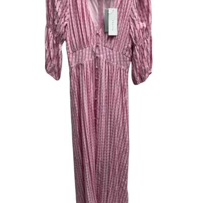 Tokito Womens  Size 6 Midi Dress Checked / Cream / Pink  