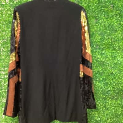 One Teaspoon Womens  Size XS Open Jacket Black  / Gold 