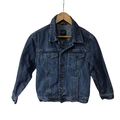 Gap Kids Size S (5-6 Years) Blue Button up Denim Jackets 