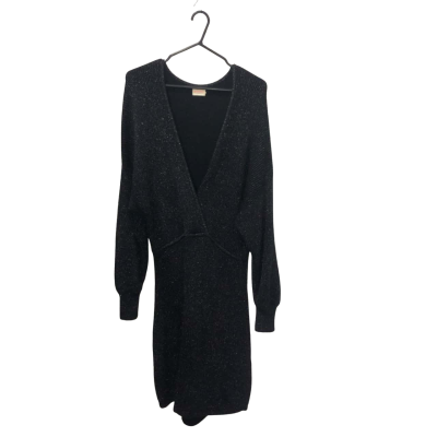 Gorman Black/ Silver Merino Wool Dress Size 18