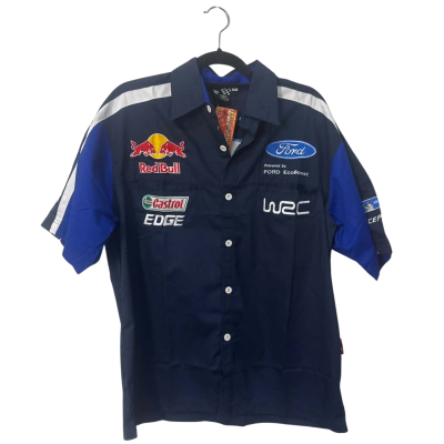 BNWT Ford racing team   Size XL Short Sleeve Shirt Blue / Navy Blue 