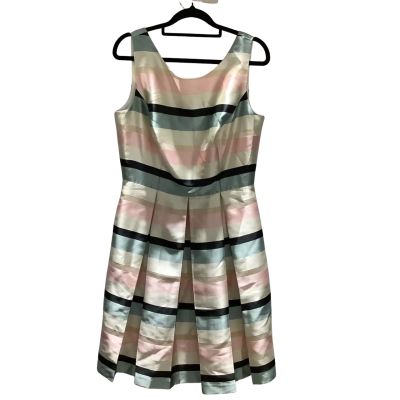 Review Womens Size 12 Sleeveless Multicoloured / Striped Dress