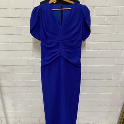 Lipsy Blue Short Sleeve Dress