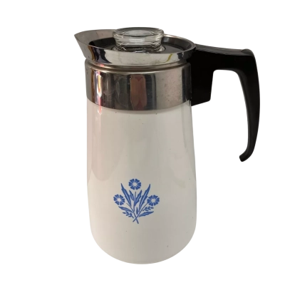 Corning Ware Enamel Stovetop Coffee Percolator 9 cup capacity