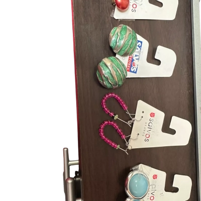  Womens Earrings Blue / Green / Pink  / Red / Silver 