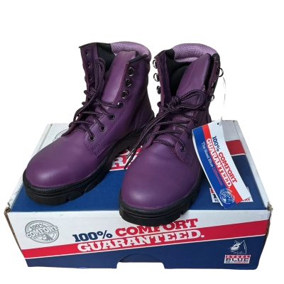 Steel blue Womens  Size 8 Boots Purple 