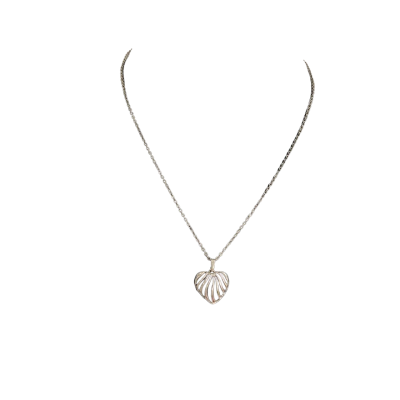  Womens Necklace Sterling Silver Heart Pendant