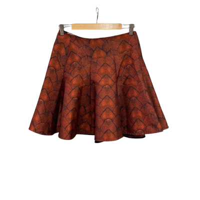Scanlan Theodore Womens  Size 10 A-Line Skirt Burnt Orange 